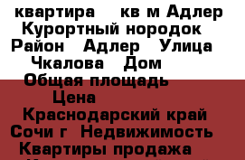 квартира 20 кв.м Адлер Курортный нородок › Район ­ Адлер › Улица ­ Чкалова › Дом ­ 13 › Общая площадь ­ 20 › Цена ­ 3 200 000 - Краснодарский край, Сочи г. Недвижимость » Квартиры продажа   . Краснодарский край,Сочи г.